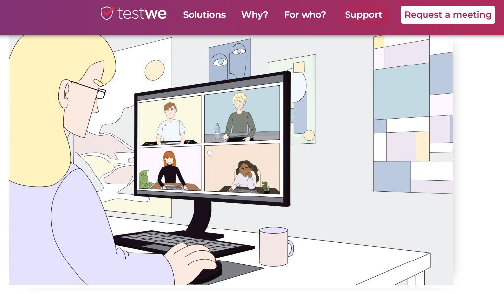 TestWe官网截图。